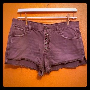 Free People button-fly cutoff shorts